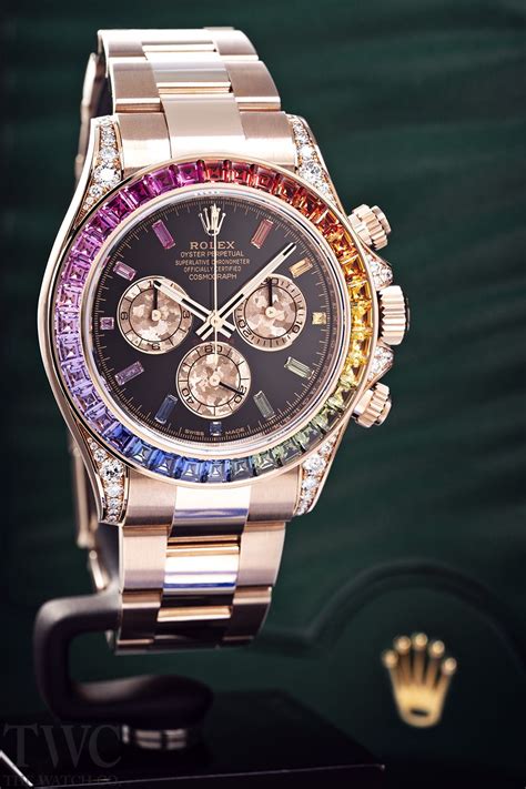 rolex daytona rose gold rainbow for sale|rolex daytona rainbow 2022 price.